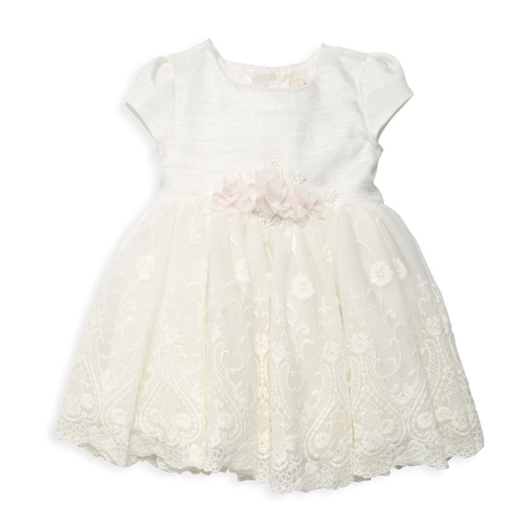 Miniclasix Baby white lace dress 24 months